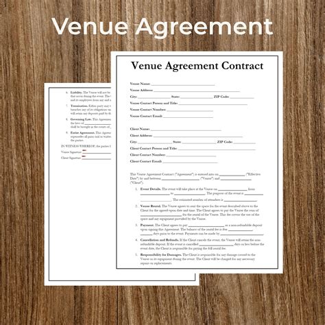 Award of Contract for the Lease of Venue including Food and .